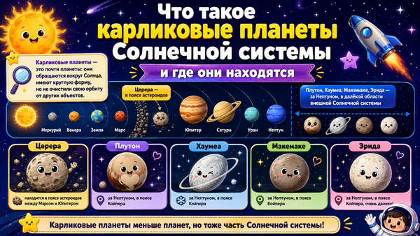 Что такое карликовые планеты
