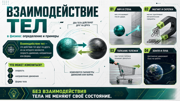 Взаимодействие тел в физике